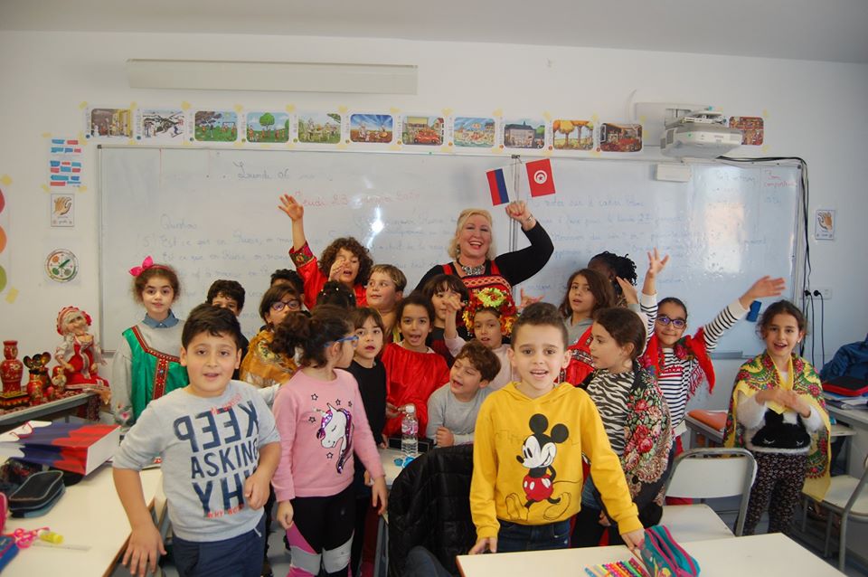 Урок России во французской частной школе имени «РЕНЕ ДЕКАРТ» в Тунисе.